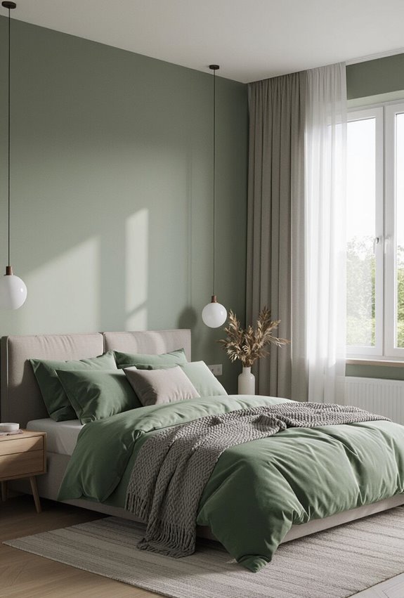 sage gray minimalist botanical retreat