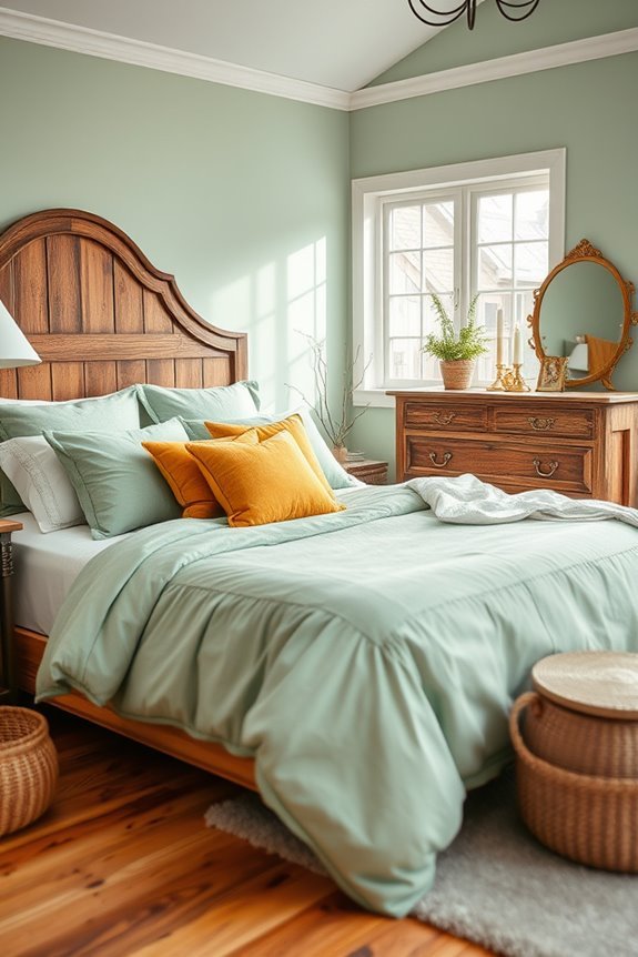 sage green elegance with gold