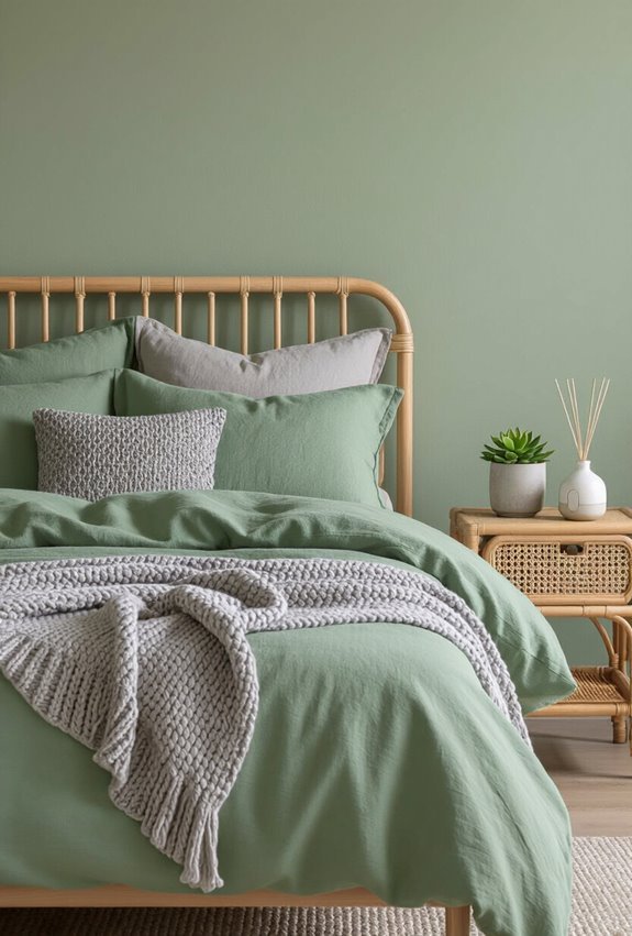sage grey boho cozy chic