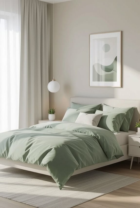 sage grey white harmony