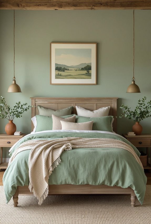 sage infused earthy farmhouse retreat