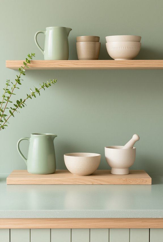 sage oak serene kitchen
