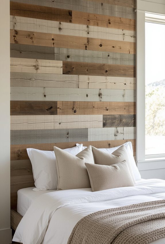 salvaged rustic pallet wall panels