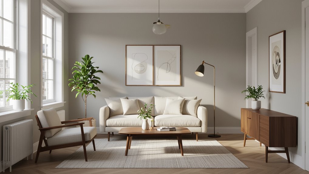 same color trim expands space