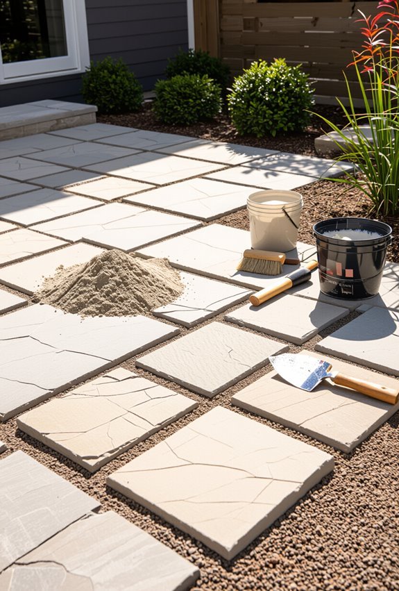 sand or mortar stability