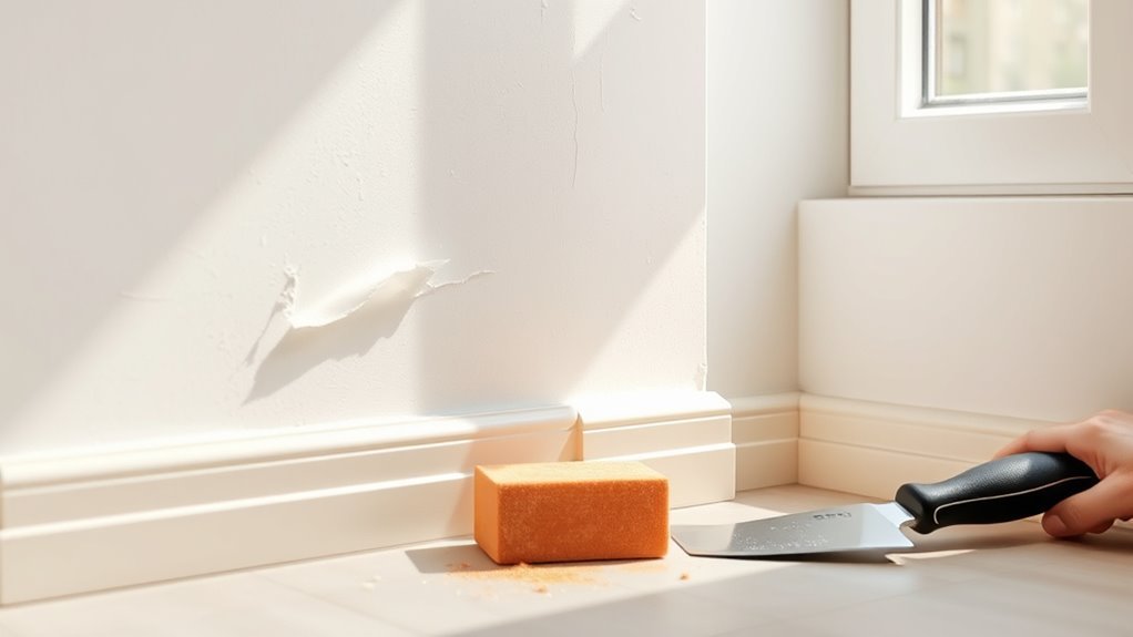 sand walls for smooth finish