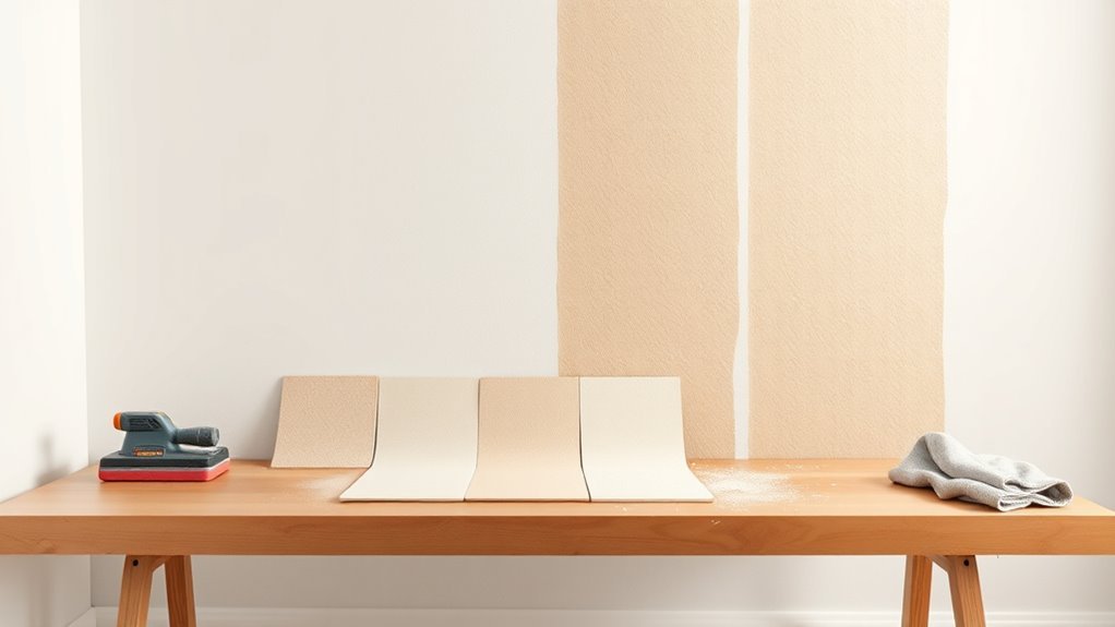 sanding sequence for walls