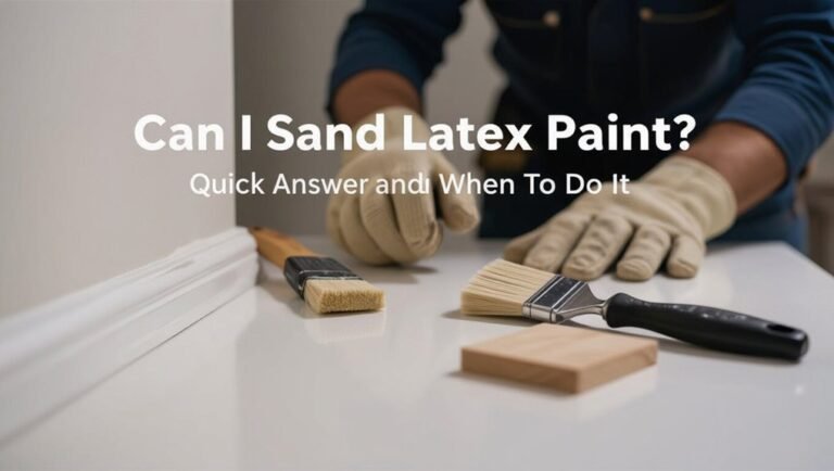 sanding techniques for latex paint