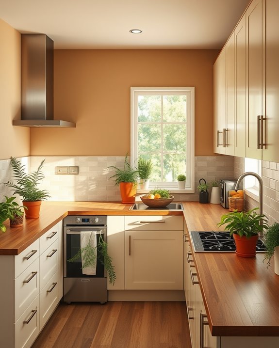 sandy brown greenery oasis