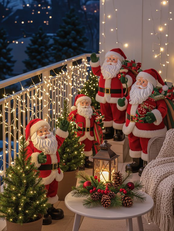 santa figurines boost holiday cheer