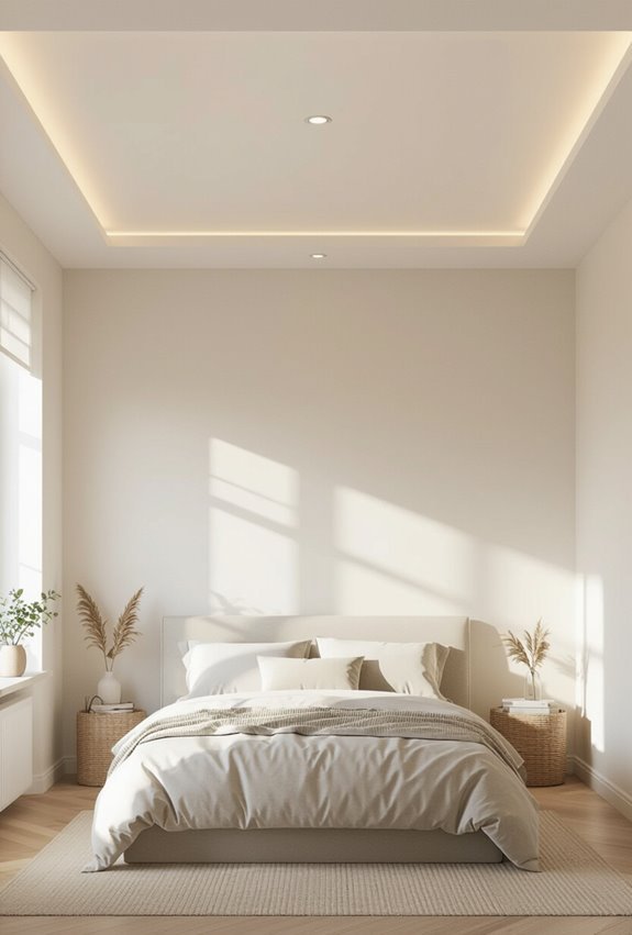 satin ceiling soft light