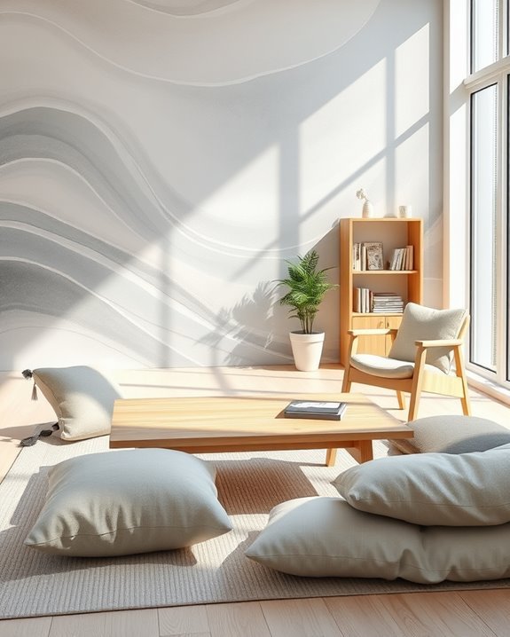 scandinavian abstract wallpaper serenity