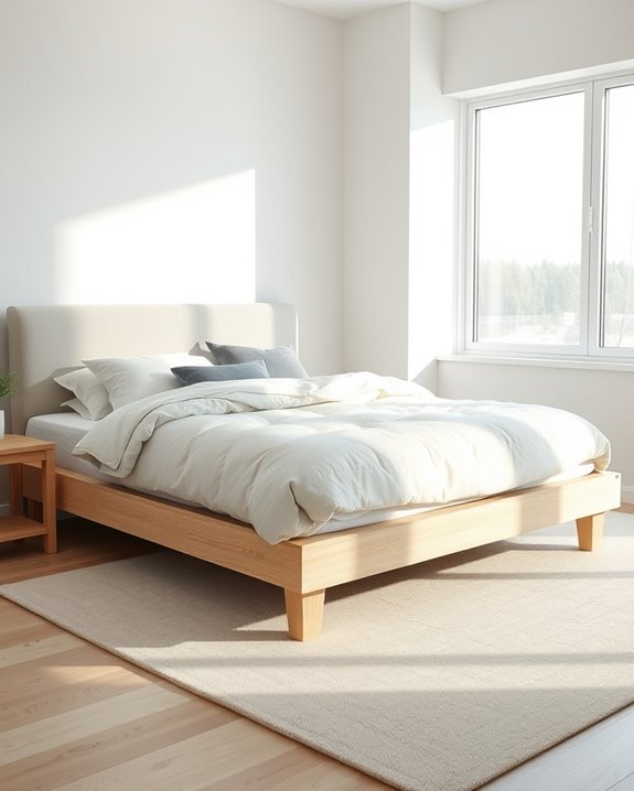 scandinavian minimalist box bed