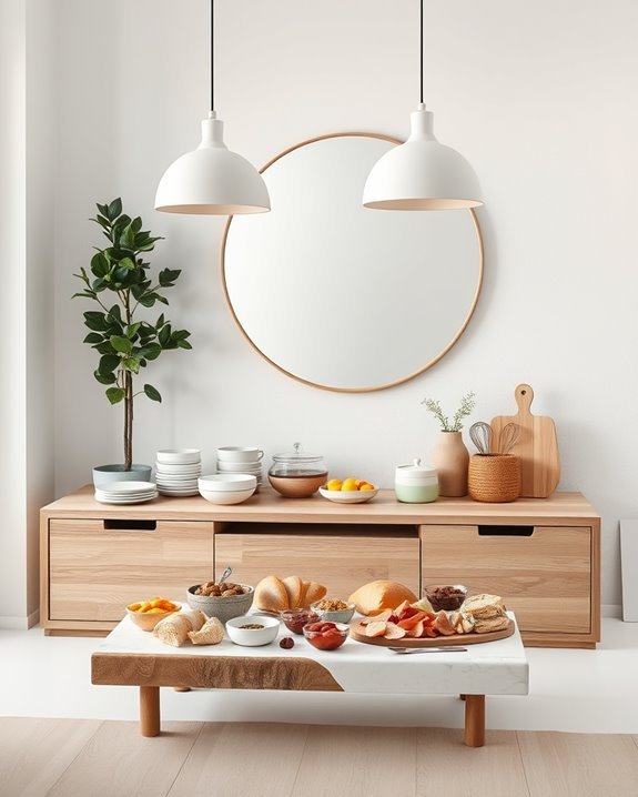 scandinavian minimalist serving design