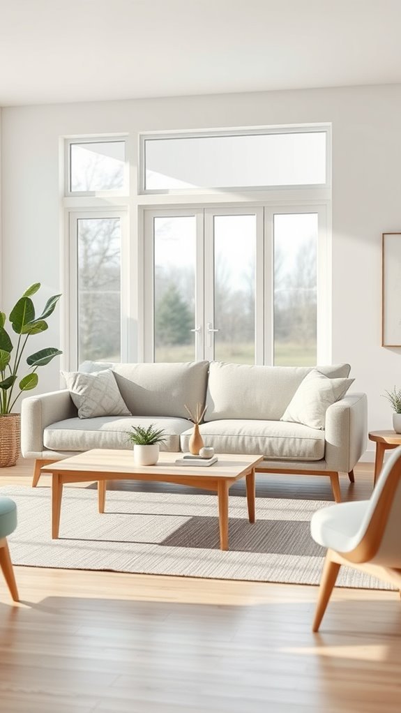 scandinavian minimalist sofa design