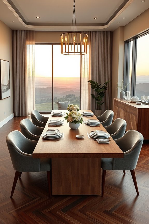 scenic dining room ambiance