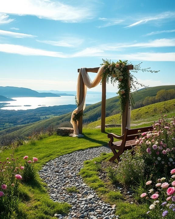 scenic wedding entrance ideas