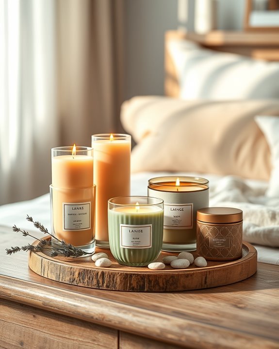 scented candle display ideas