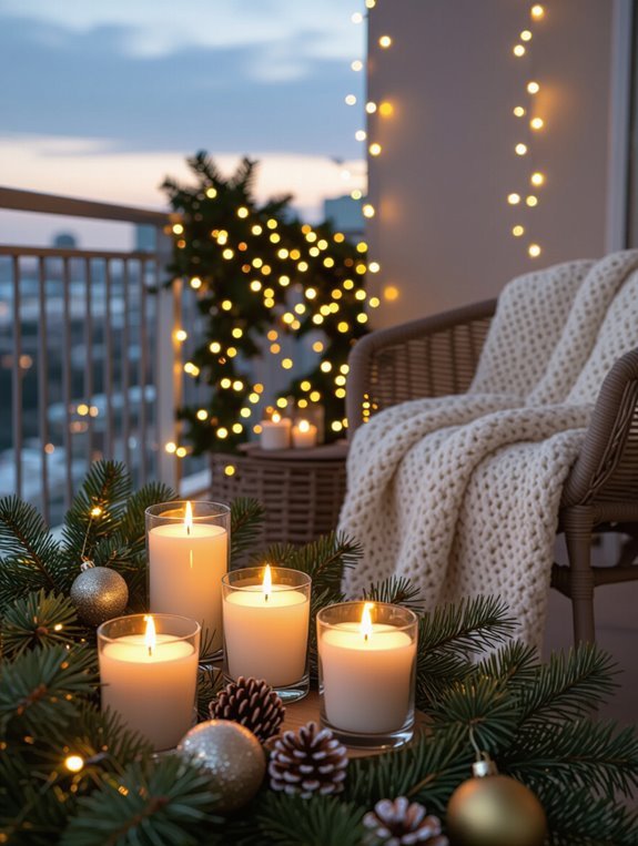 scented candles create ambiance