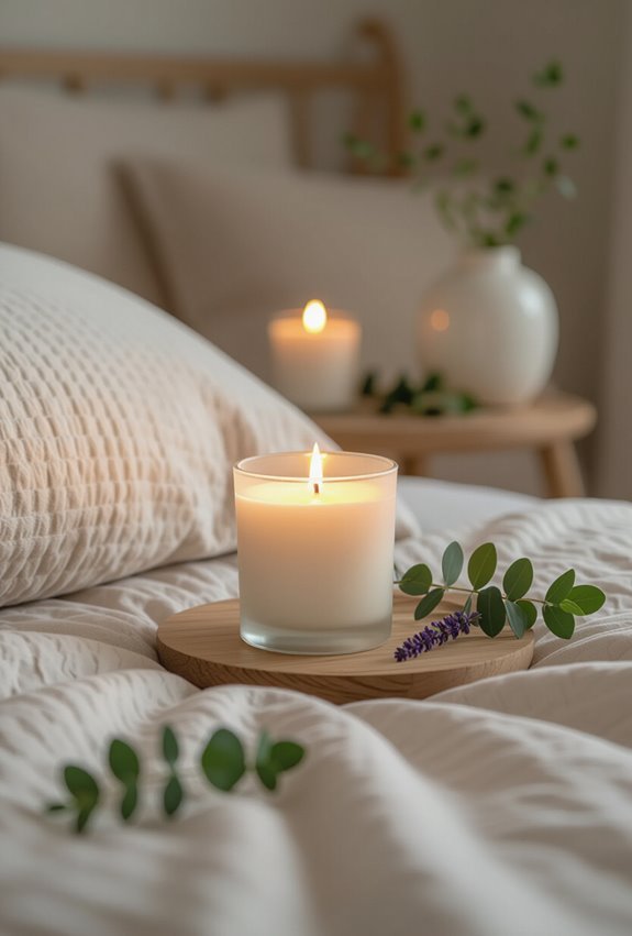 scented candles create relaxation