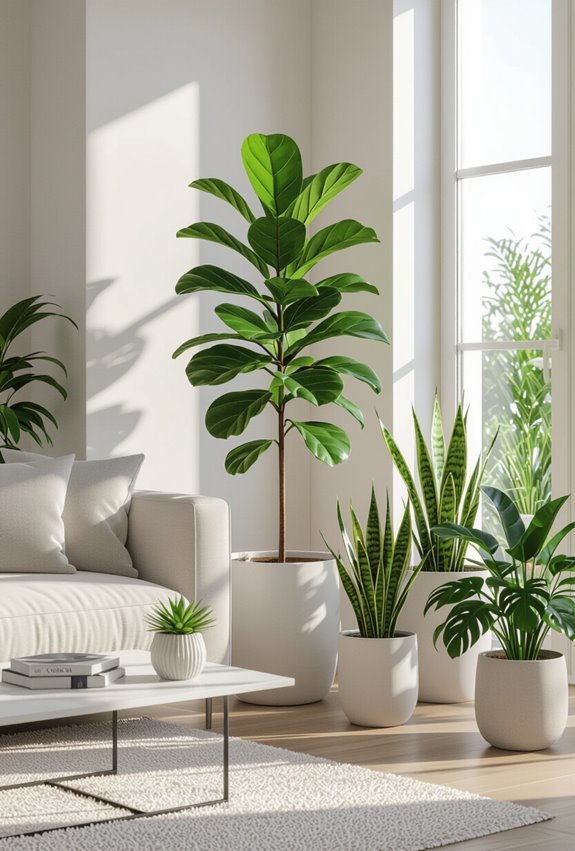 sculptural air purifying trailing succulents