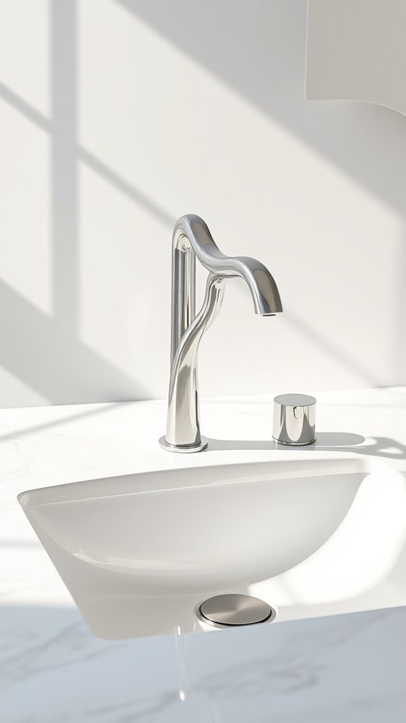 sculptural elegance in faucets