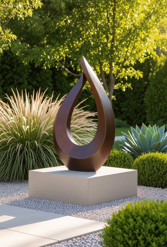 sculptural focal points with movement