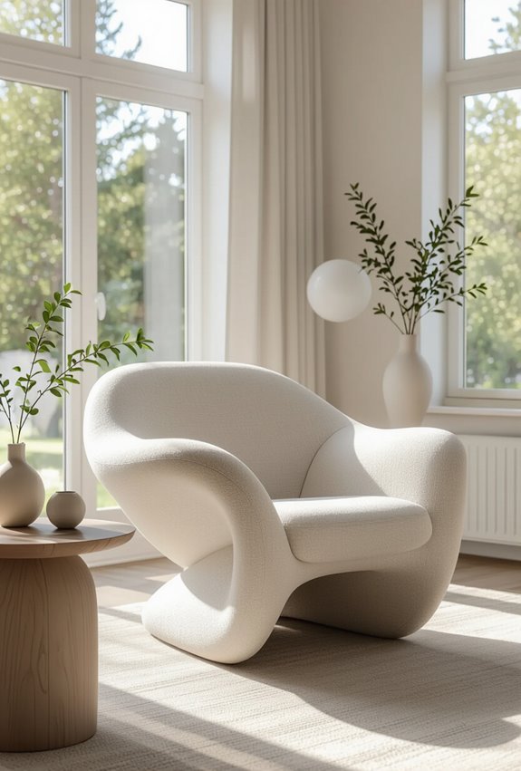 sculptural organic asymmetrical seating