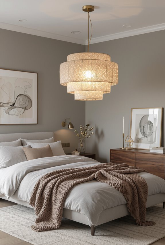 sculptural oversized pendant lighting