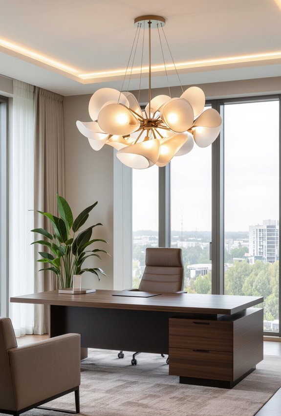 sculptural statement lighting fixtures