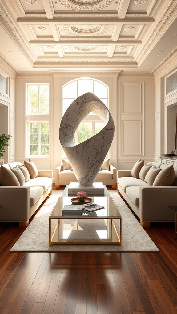 sculptures enhance living spaces