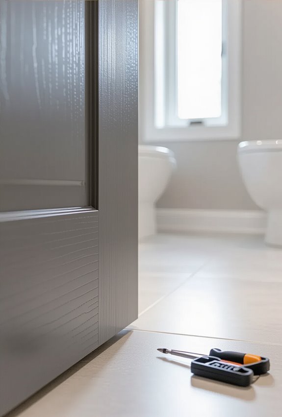seal basement bathroom door