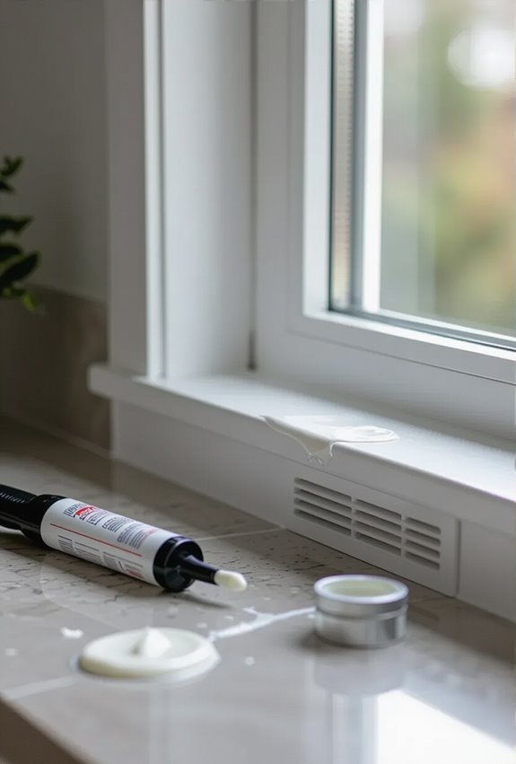 seal permanent frame and vents