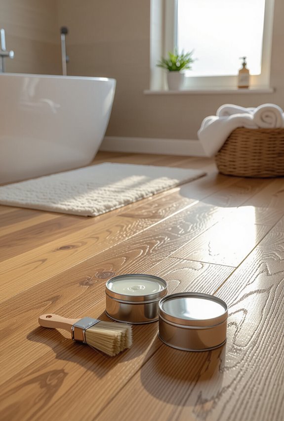 seal wood floors thoroughly against moisture