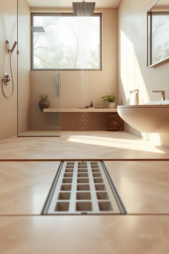 seamless accessible tiled showers