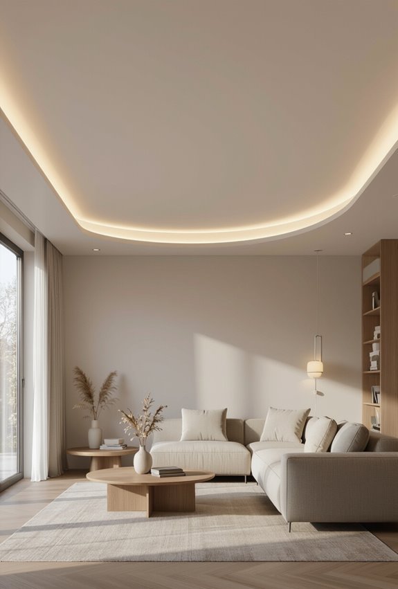 seamless acoustic backlit fabric ceilings