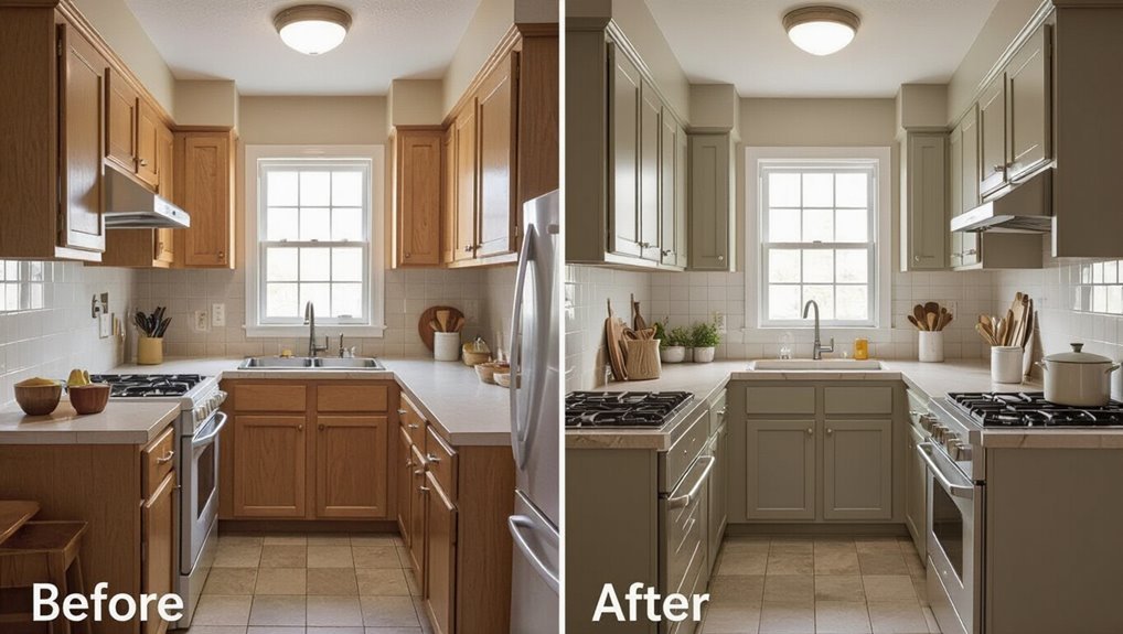 seamless bright minimal kitchen