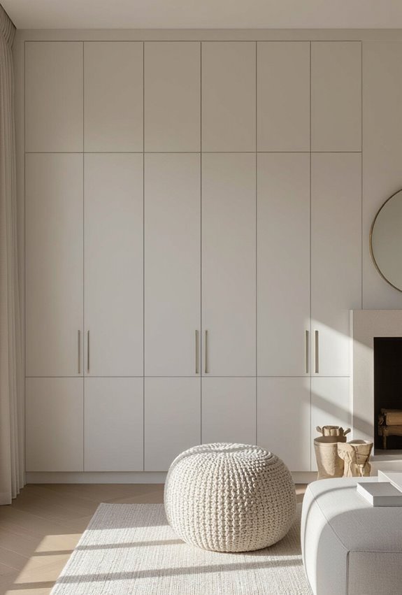 seamless built in corner cabinetry