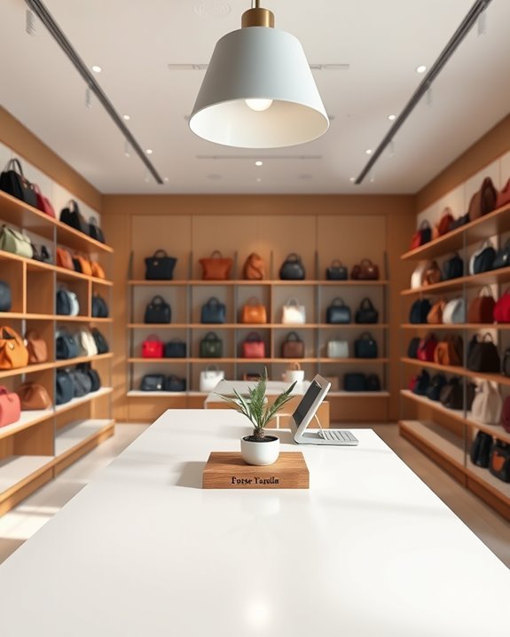 seamless checkout area design
