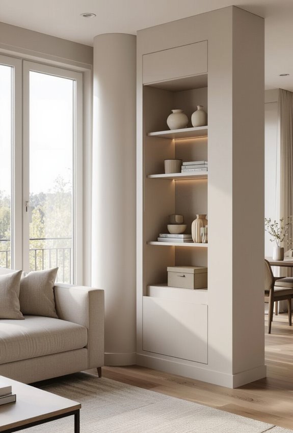 seamless concealed storage solutions