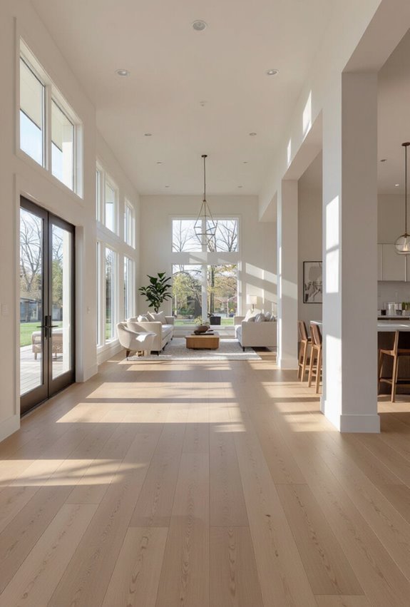 seamless continuous flooring flow