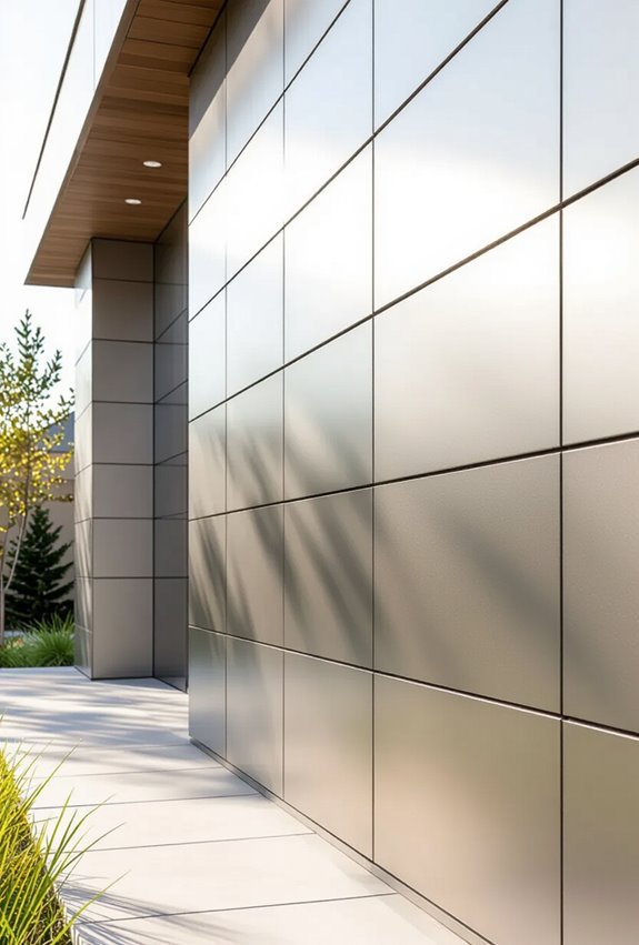 seamless corrosion resistant metal facade