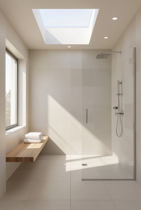 seamless curbless accessible wetroom