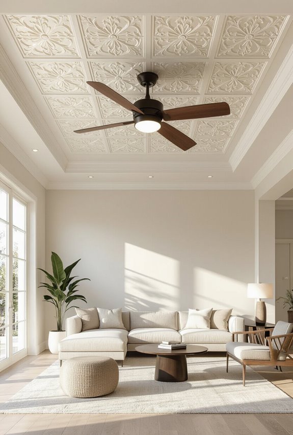 seamless fan integrated decorative ceilings