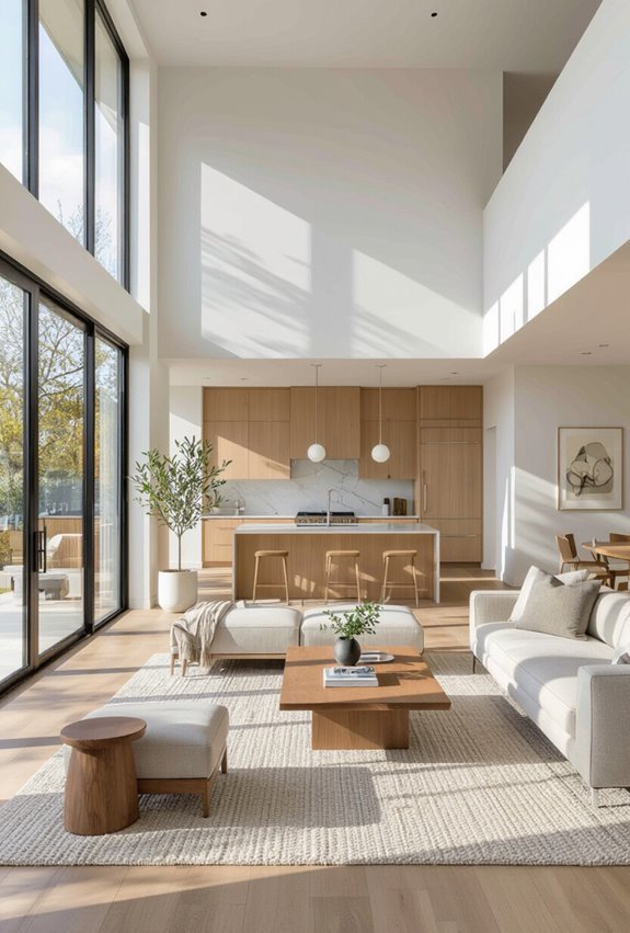 seamless flowing flexible spacious interiors