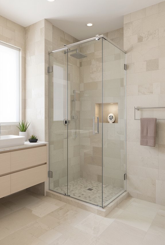 seamless frameless glass enclosure