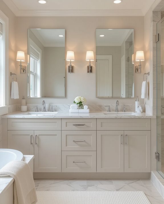 seamless high tech bathroom design