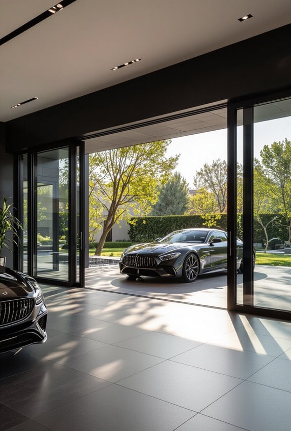 seamless indoor outdoor vehicle showcase