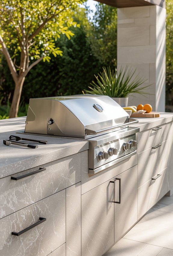 seamless integrated grilling with smoker