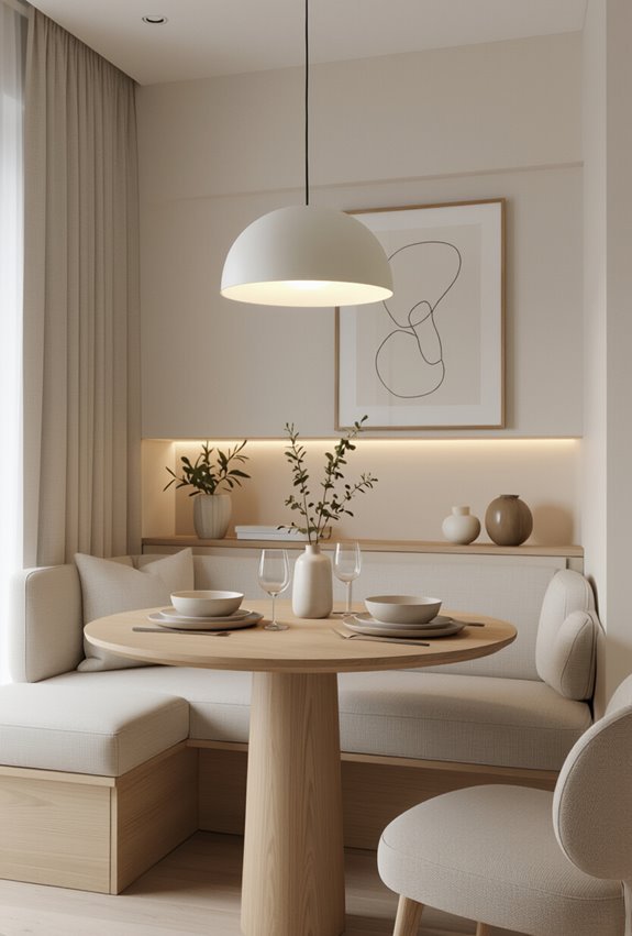 seamless multifunctional dining living space
